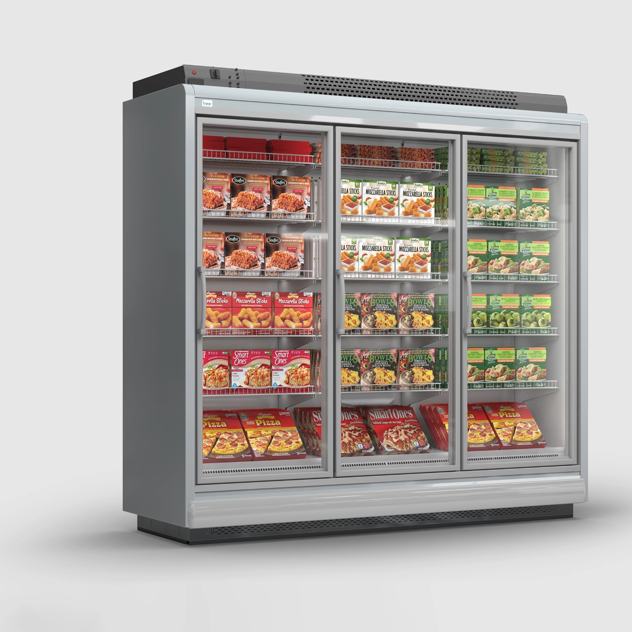 Freezer ERIDA SLIM For Narrow Spaces in Small Stores | FREOR