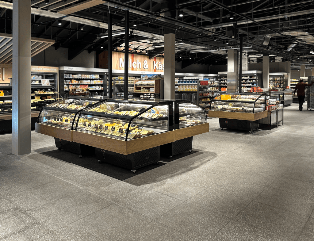 Promotional Display Cases at Migros in Switzerland | FREOR